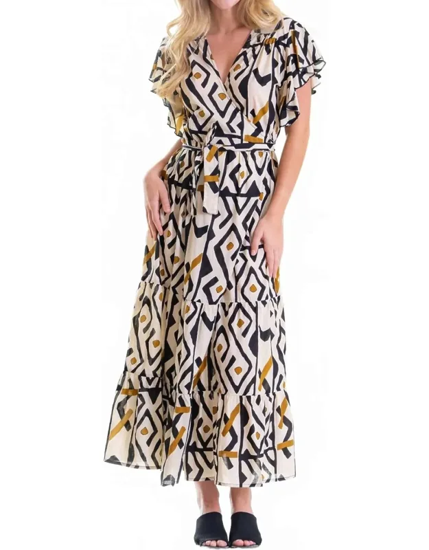 Frill Wrap Dress