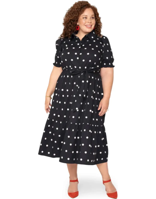Puff Sleeve Shirt Dress