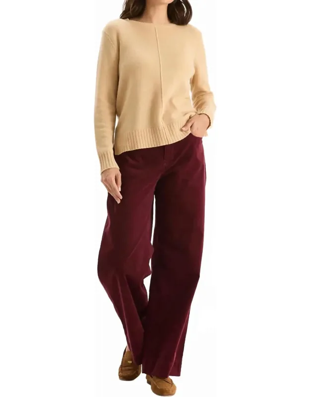 Corduroy Flare Leg Pants
