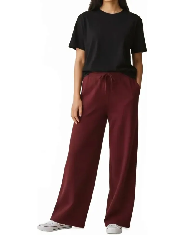Merino Wide Leg Joggers