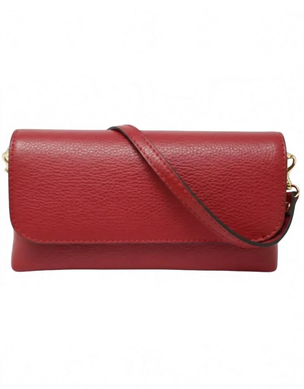 Leather Crossbody Clutch
