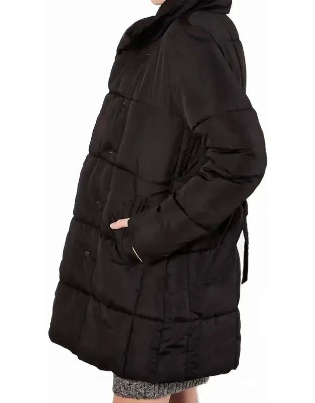 Quilted Belted Coat