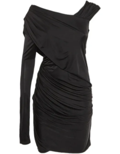 Jersey One Shoulder Draped Dress