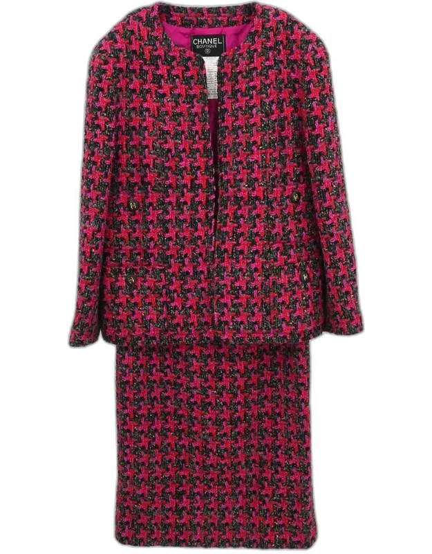 Setup Suit Collarless Jacket And Skirt