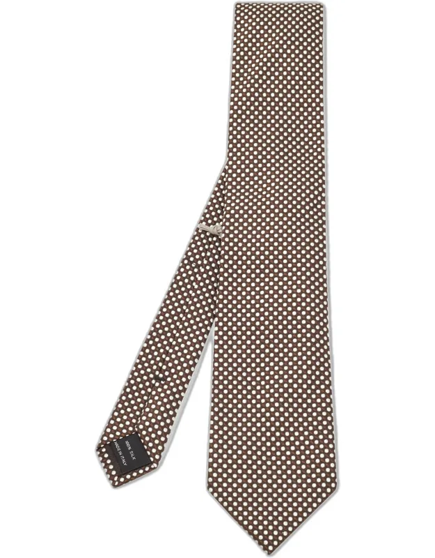 Polka Dotted Silk Tie