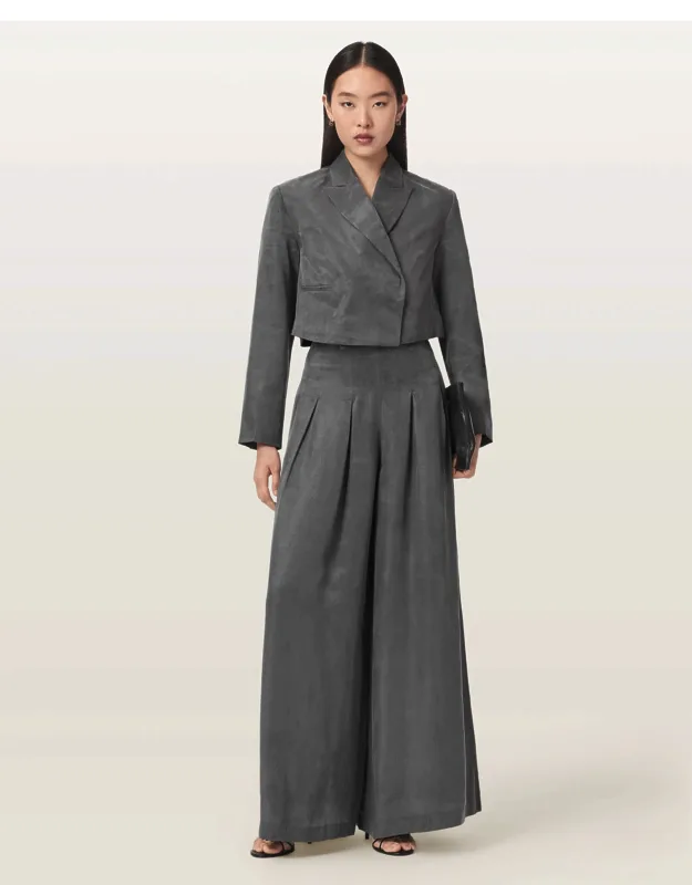 Marrlo Wide Leg Pleated Pants