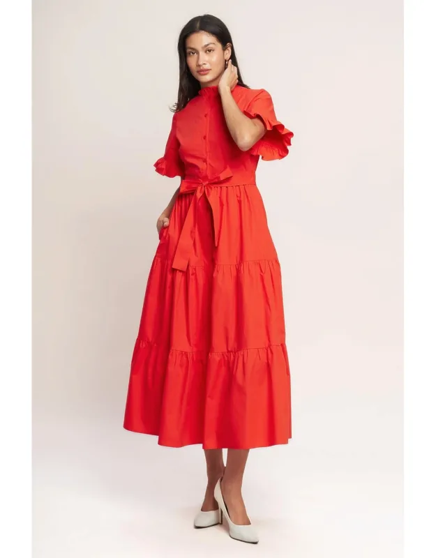 Feels Like A Compliment Woven Midi Dress