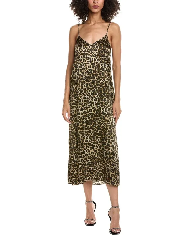 Grand Leo Classic Leo Silk Maxi Slip Dress