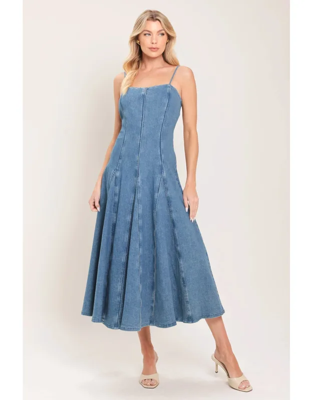 Whisper Denim Midi Dress
