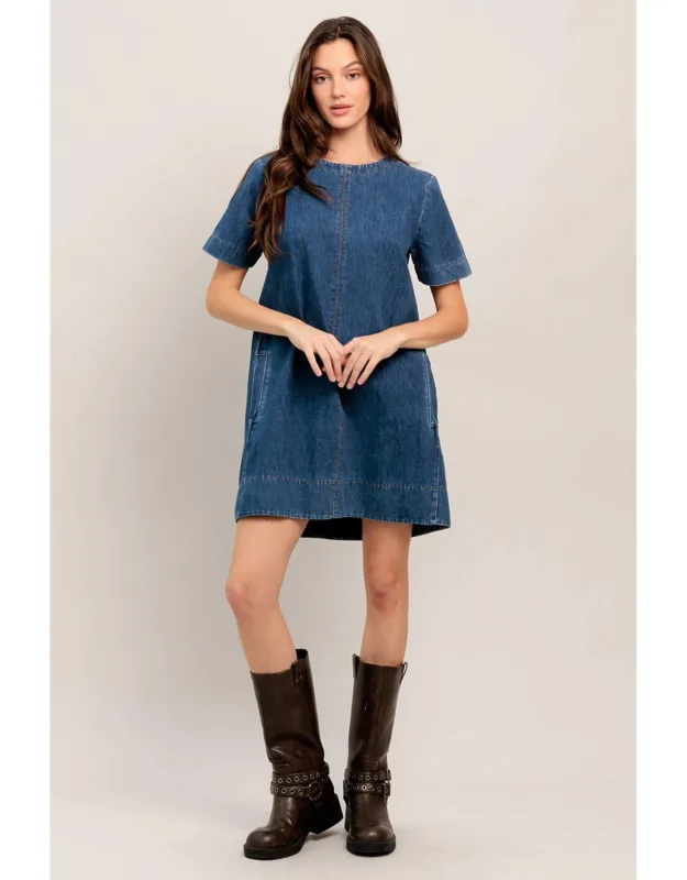 Simply Put Together Denim Mini Dress