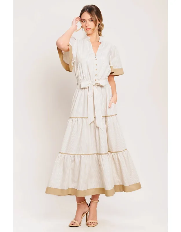 Paris Morning Woven Midi Dress