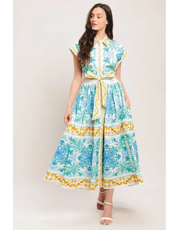 Regalia Woven Midi Dress