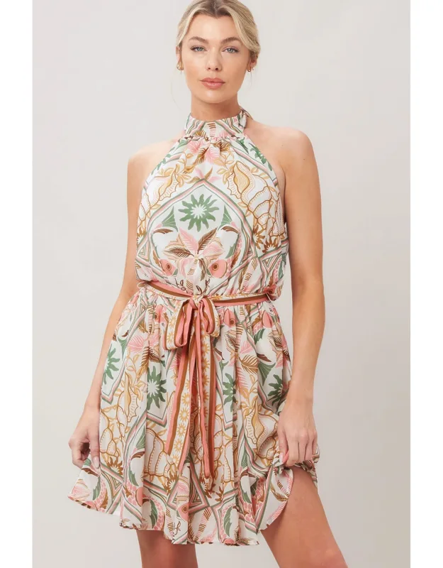 Soft Voyage Woven Mini Dress