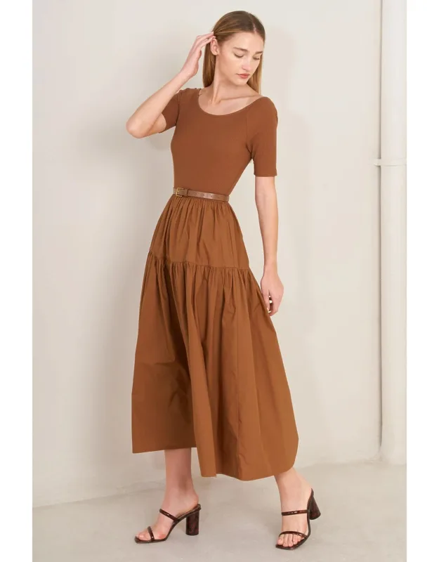 Saddle Breeze Midi Dress