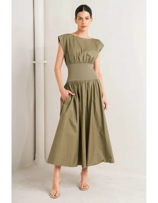 Dreamweaver Romantic Woven Midi Dress