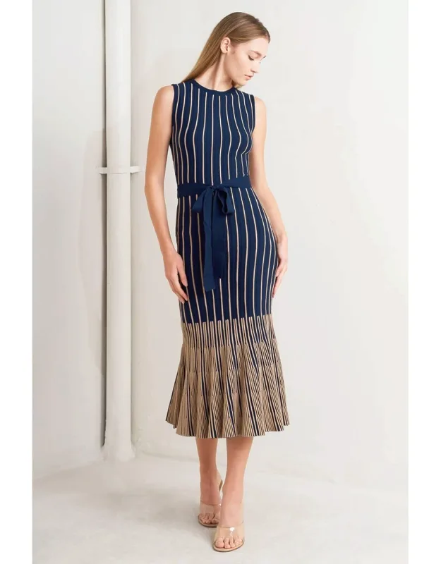 Smooth Weighted Feel Knit Midi Dress