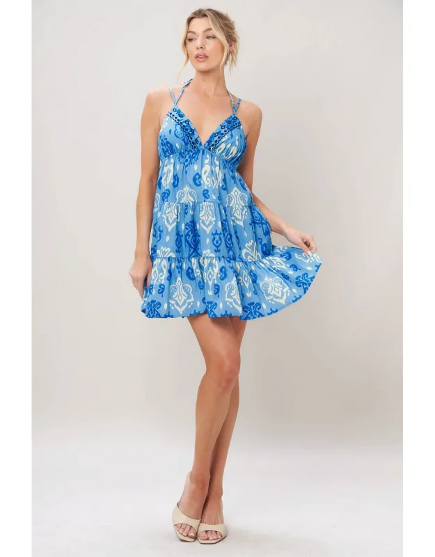 Ibiza Wave Woven Mini Dress