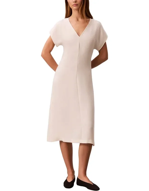 Crepe Dolman Sleeve Midi Dress
