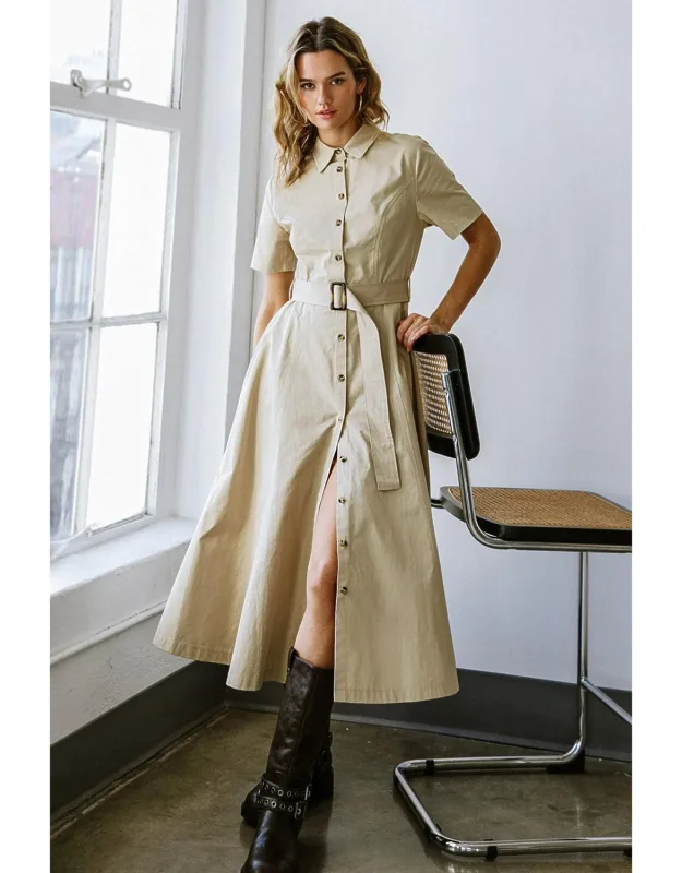 Woven Midi Dress