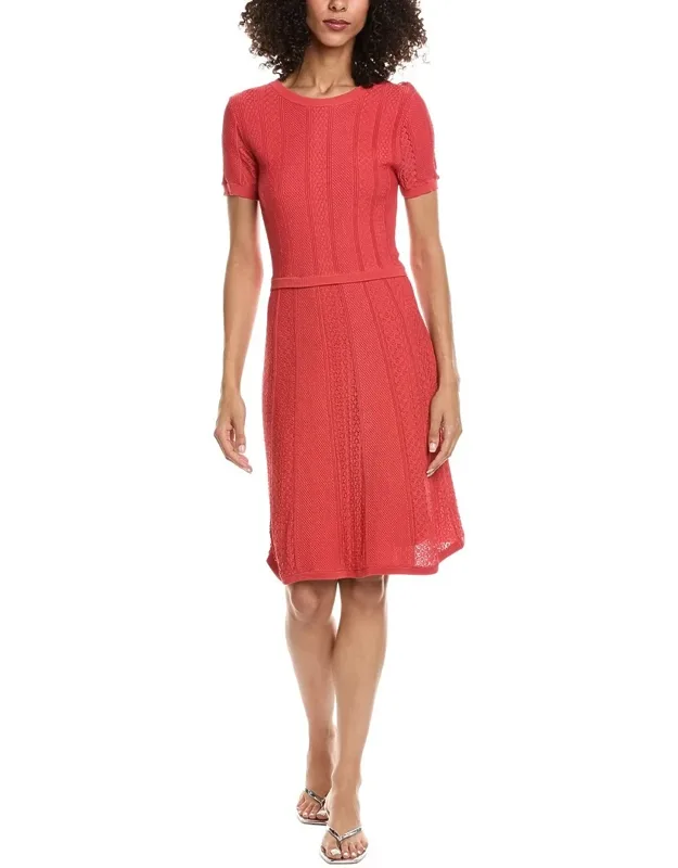 Romantic Net Stitches Mini Dress