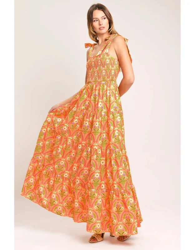 Floral Woven Maxi Dress