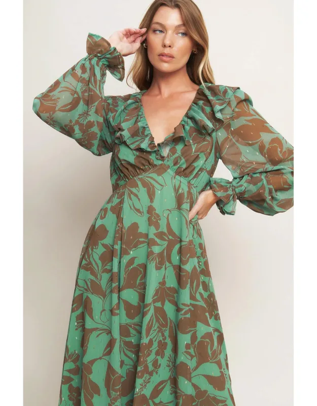 Botanic Dreams Woven Maxi Dress