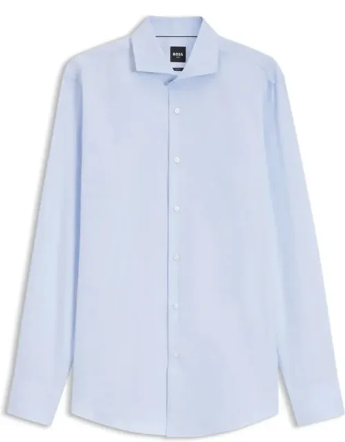 Wrinkle-resistant Cotton Blend Slim-fit Shirt