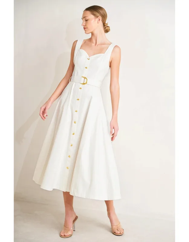 Portofino Woven Midi Dress