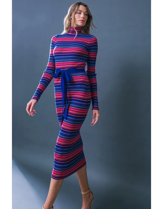 Noteworthy Shine Sweater Midi Dress