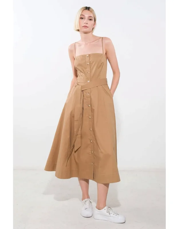 Proof Of Perfection Woven Midi Dress