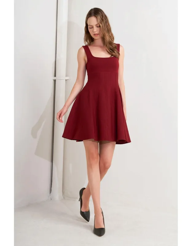 Skater Sweater Mini Dress