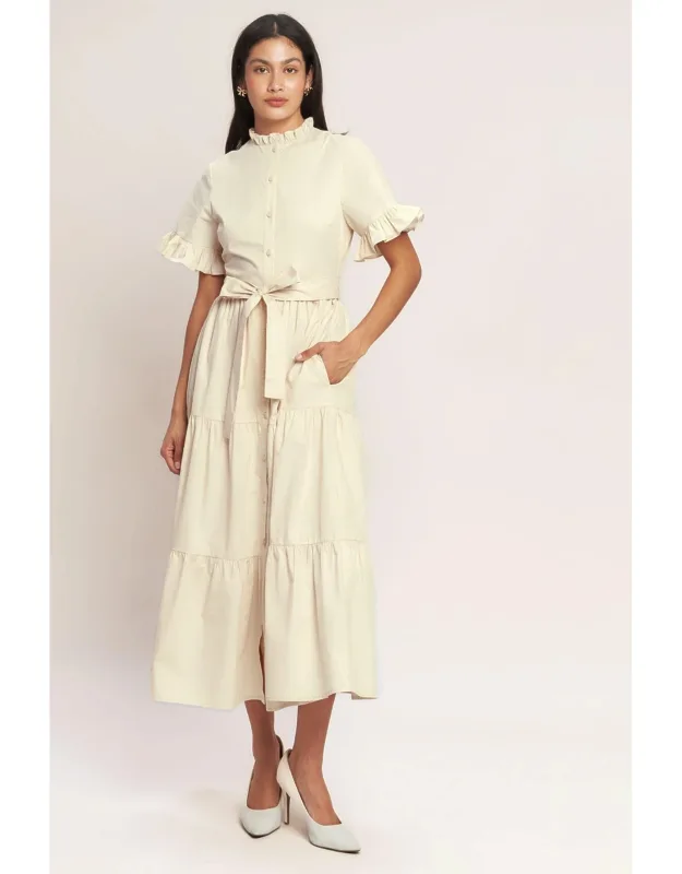 Feels Like A Compliment Woven Midi Dress
