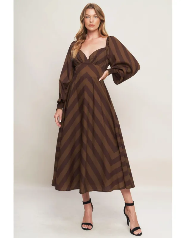 Goddess Flow Woven Midi Dress