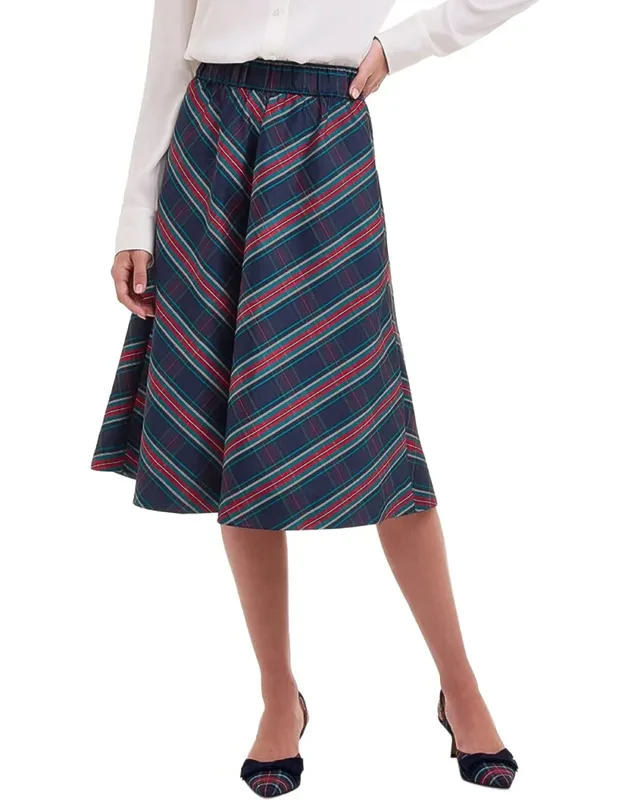 Taffeta Midi Skirt