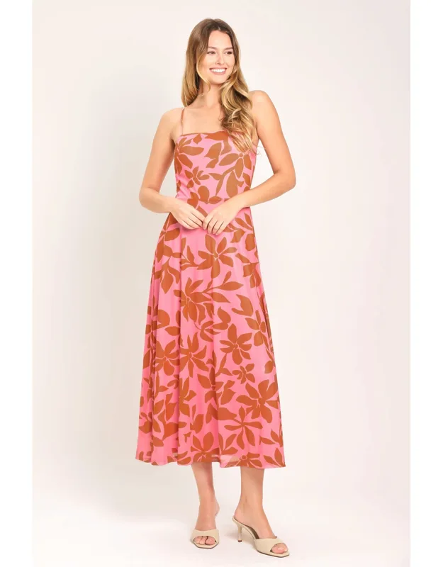 Haven Power Mesh Midi Dress