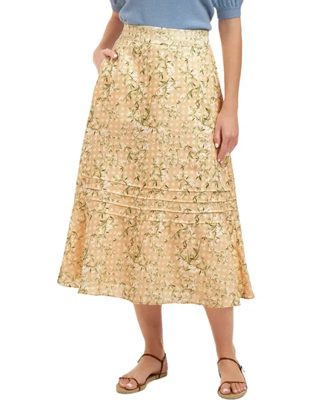 Linen Midi Skirt