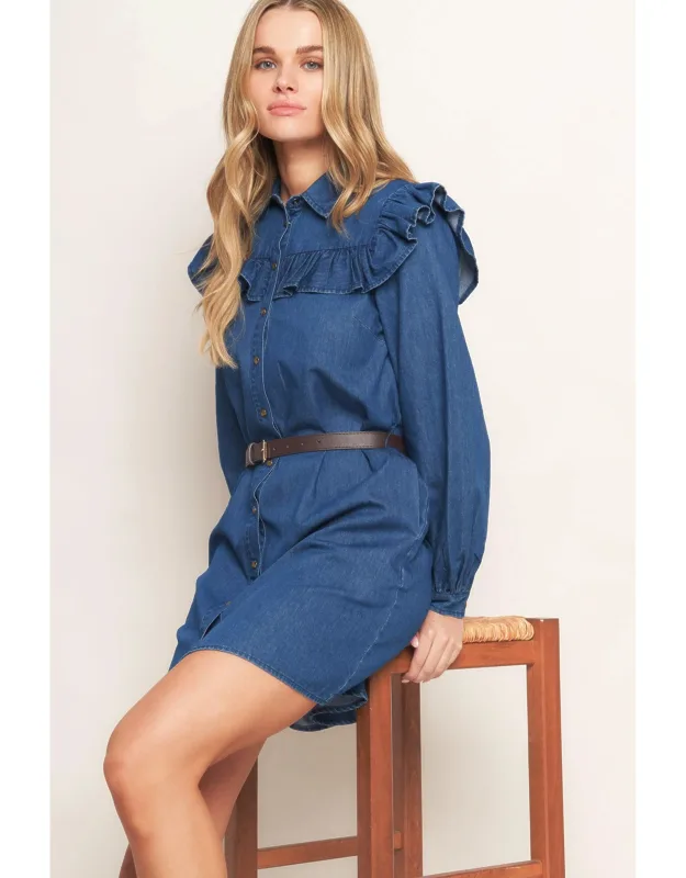 Cowgirl Denim Mini Dress