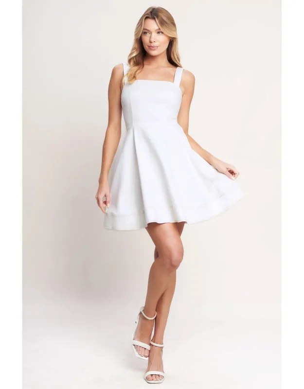 Woven Twill Mini Dress