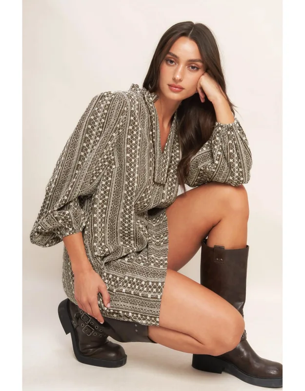 Desert Dust Woven Mini Dress