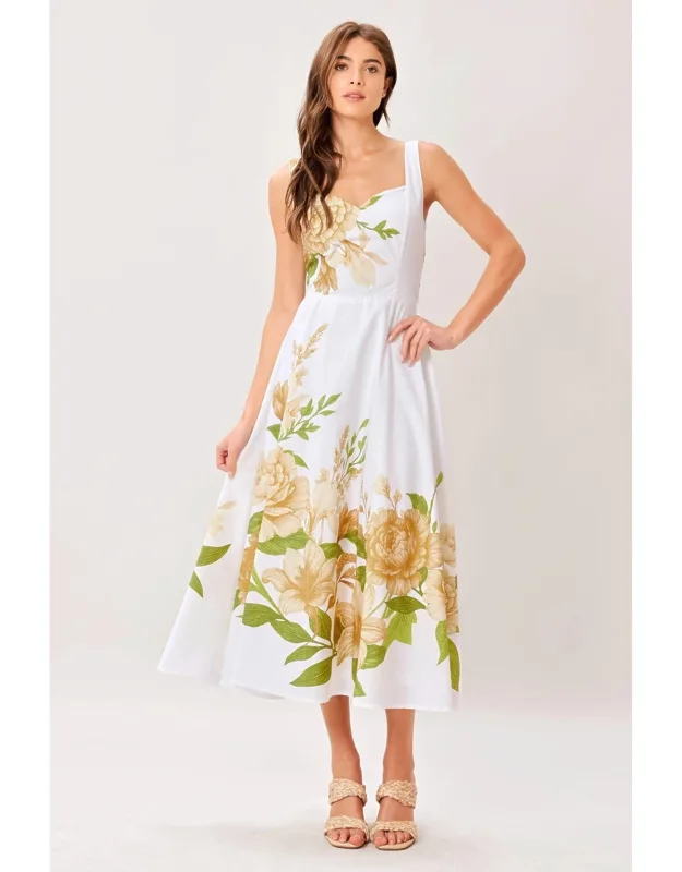 Botanica Woven Midi Dress