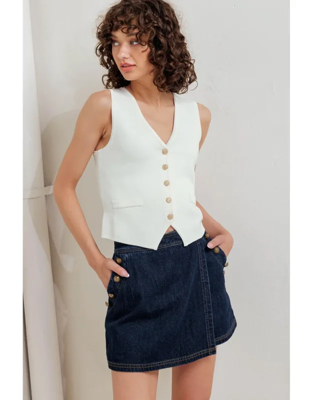 Neat Tension Sweater Top