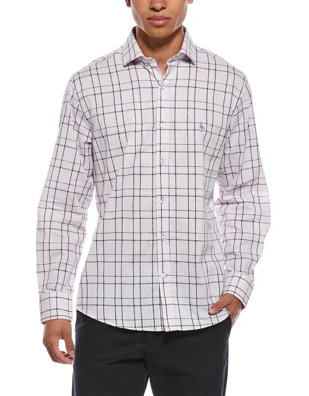Yarn Dyed Large Check Linen-blend Shirt