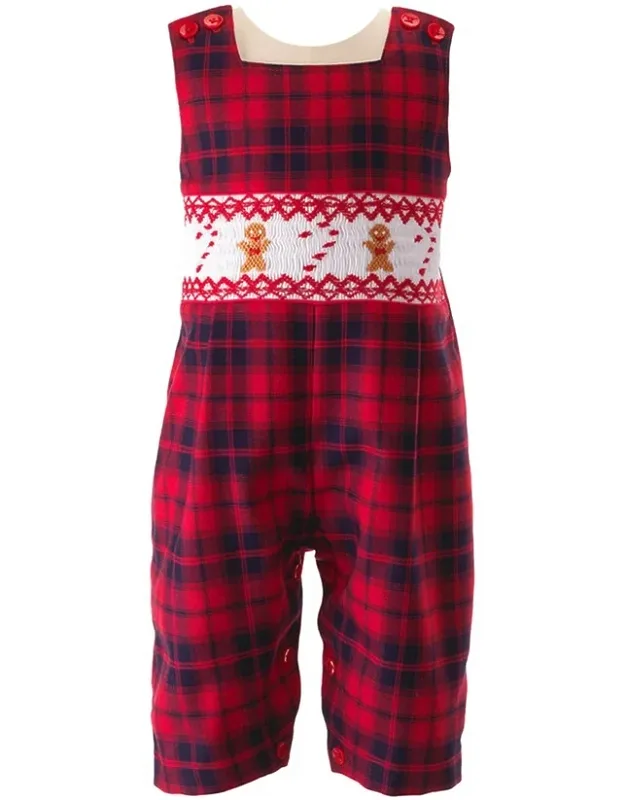 Gingerbread Smocked Dungaree