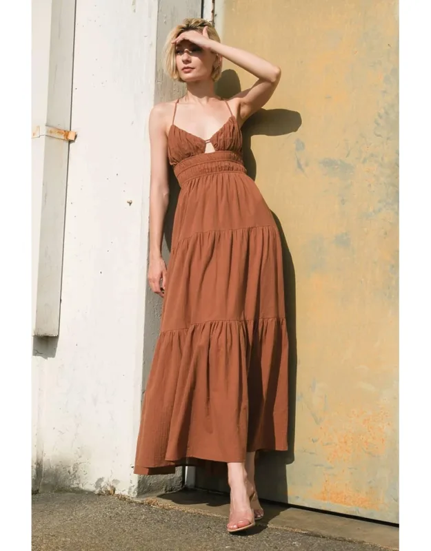 Effortless Elegance Woven Maxi Dress