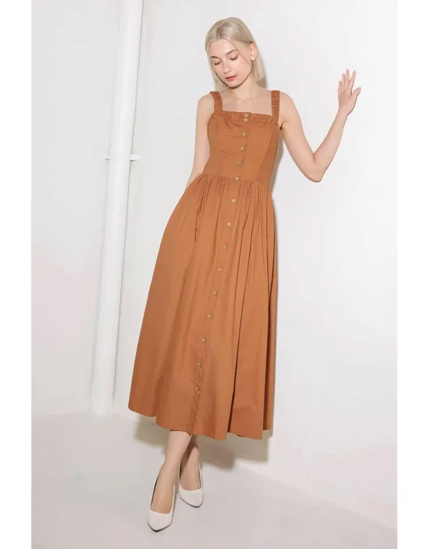 Soak In The Sunset Woven Midi Dress
