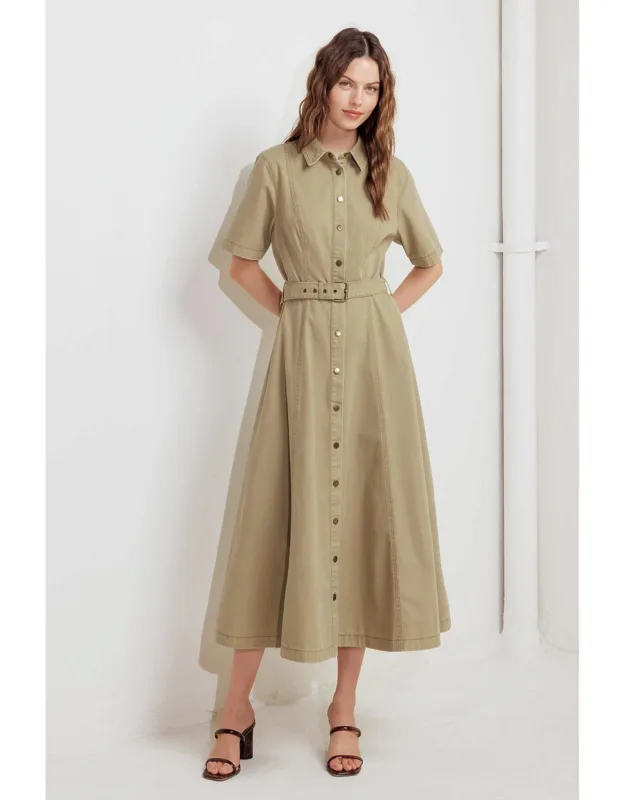 Woven Midi Dress