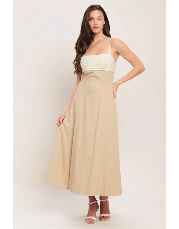 Quiet Luxe Moment Woven Midi Dress