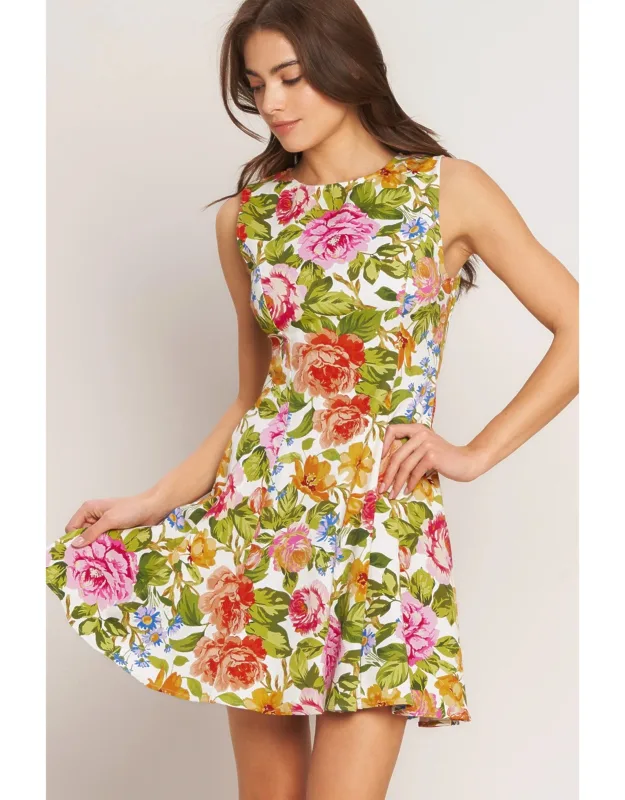 Flora Woven Mini Dress