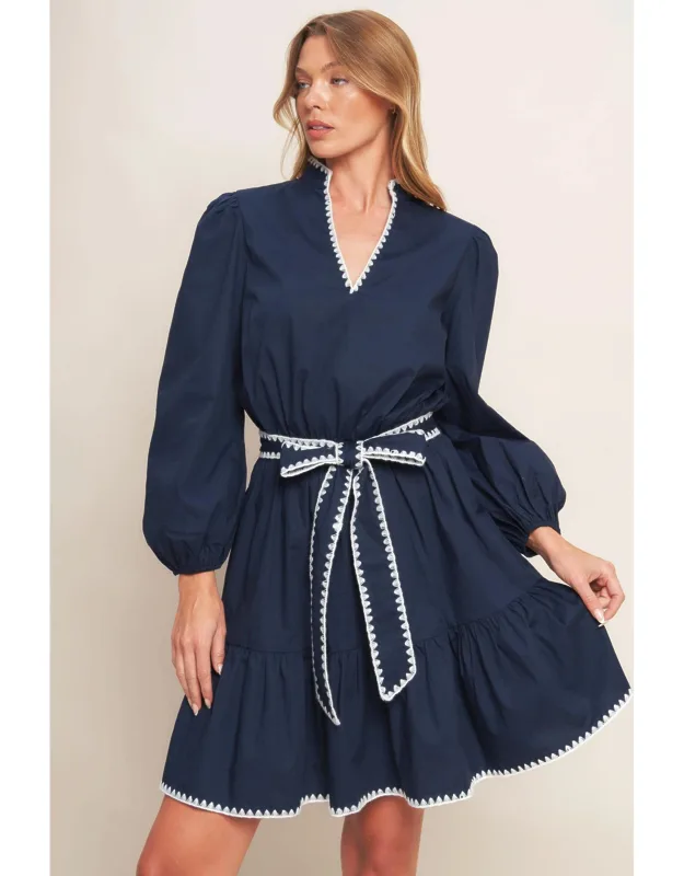 Urban Noir Woven Mini Dress