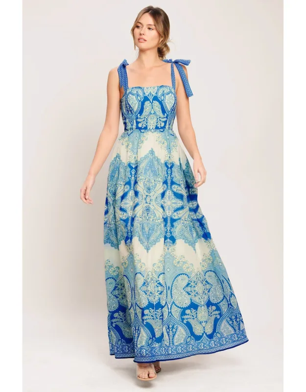 Tapestry Woven Maxi Dress